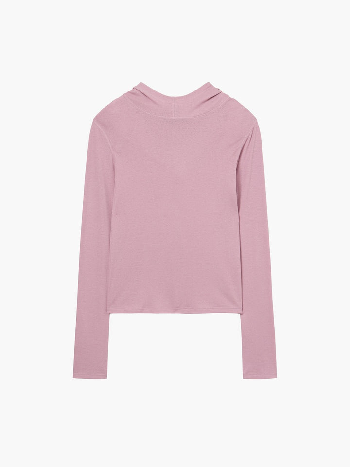 MARGESHERWOOD Highneck Hoodie Long Sleeve pink