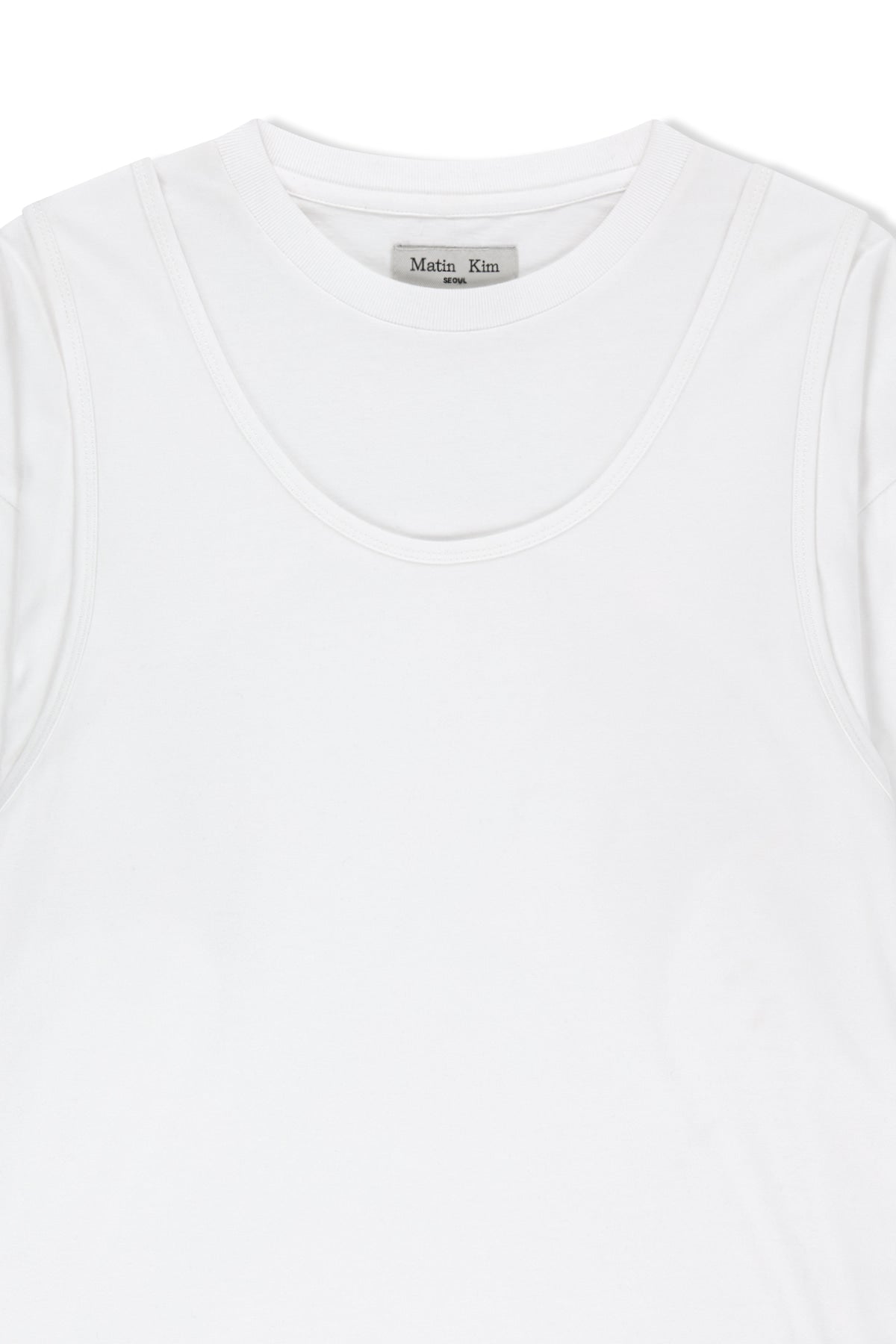 Matinkim Cross Back Layered Top IN White