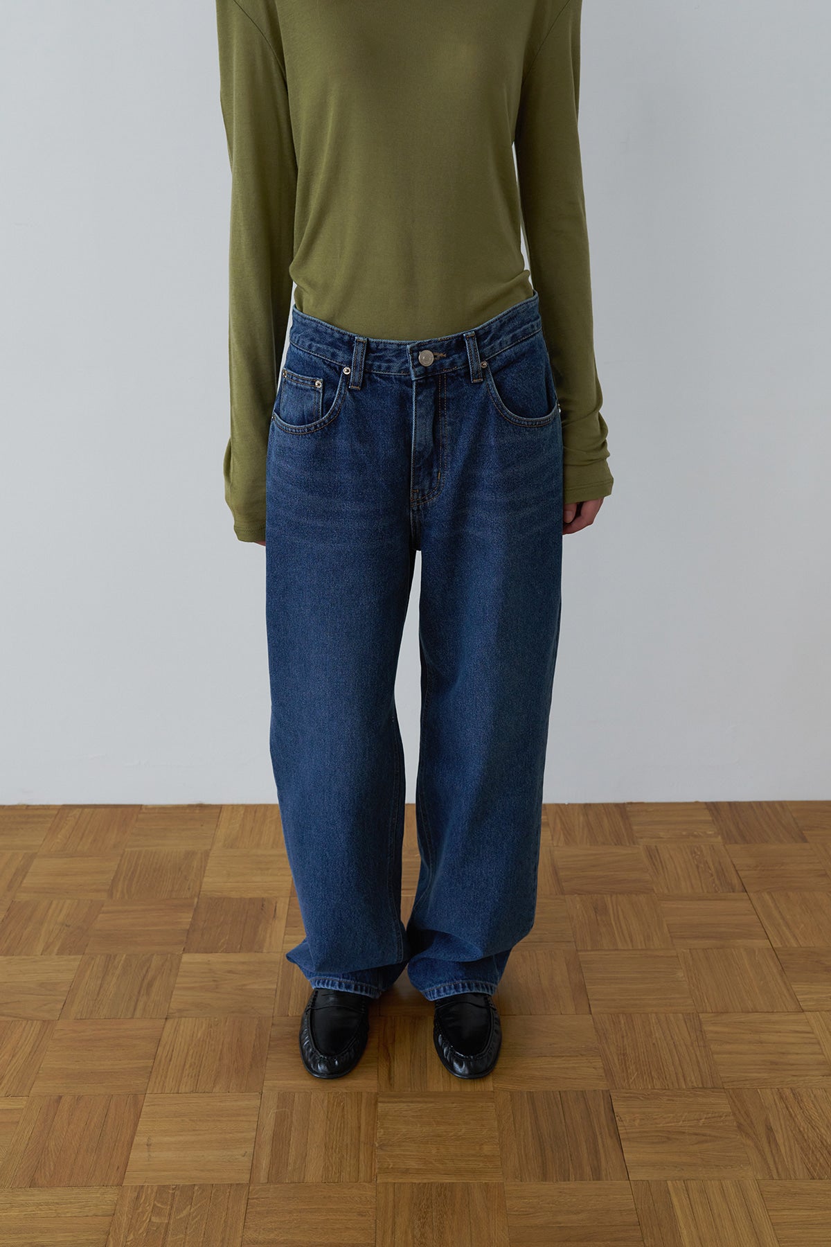 Overdueflair Indigo Denim Pants Blue