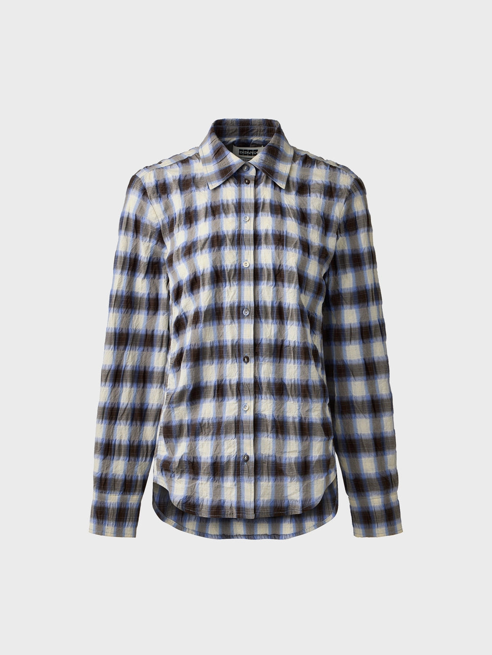 EENK Curved Shirring Shirt - Multi