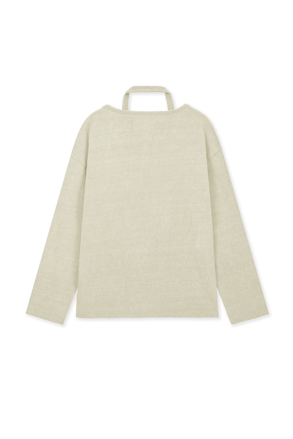 [matinkim] VINTAGE GRAPHIC LAYERED TOP IN BEIGE