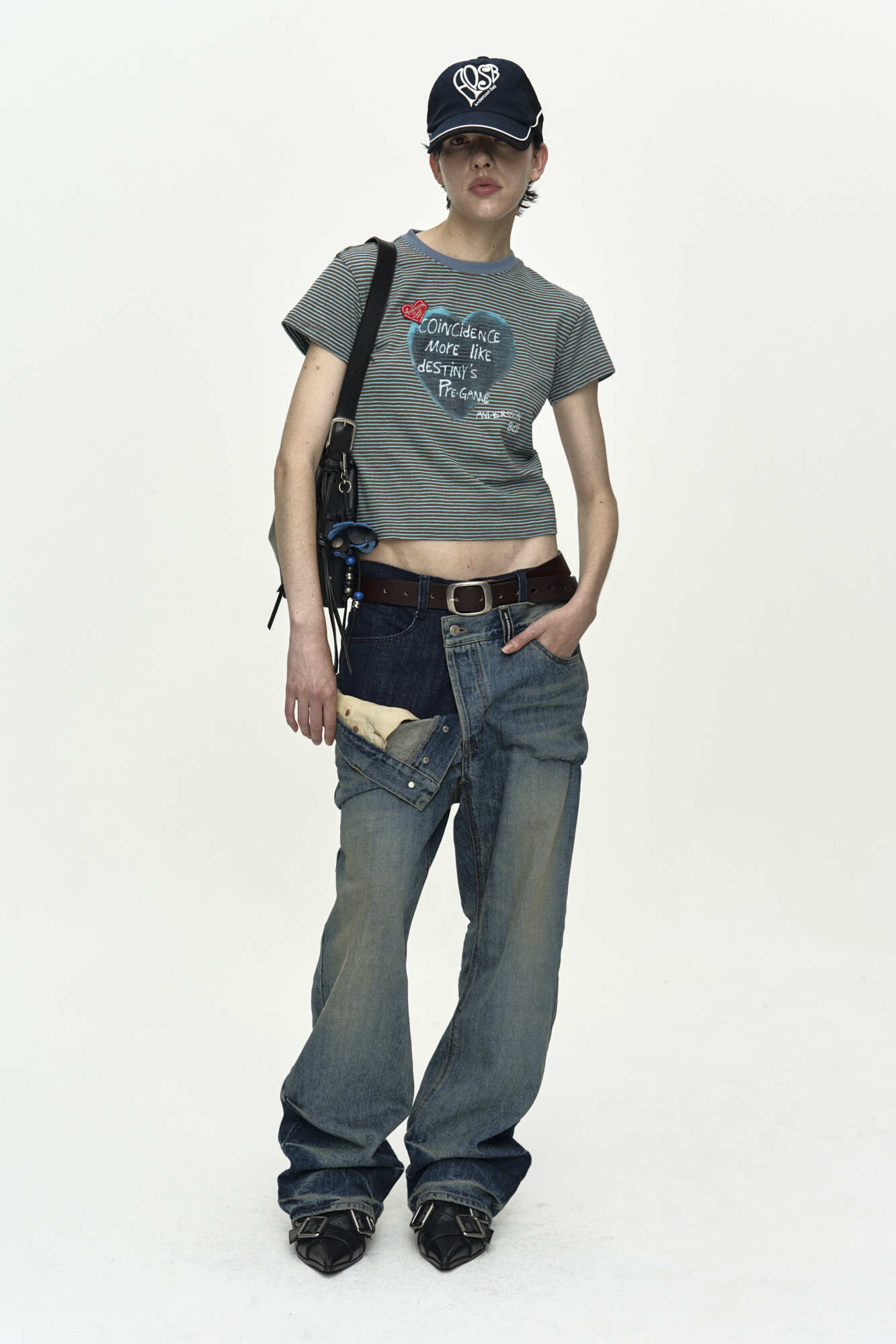 Andersson Bell (Essential) Heart Message Stripe T-Shirt