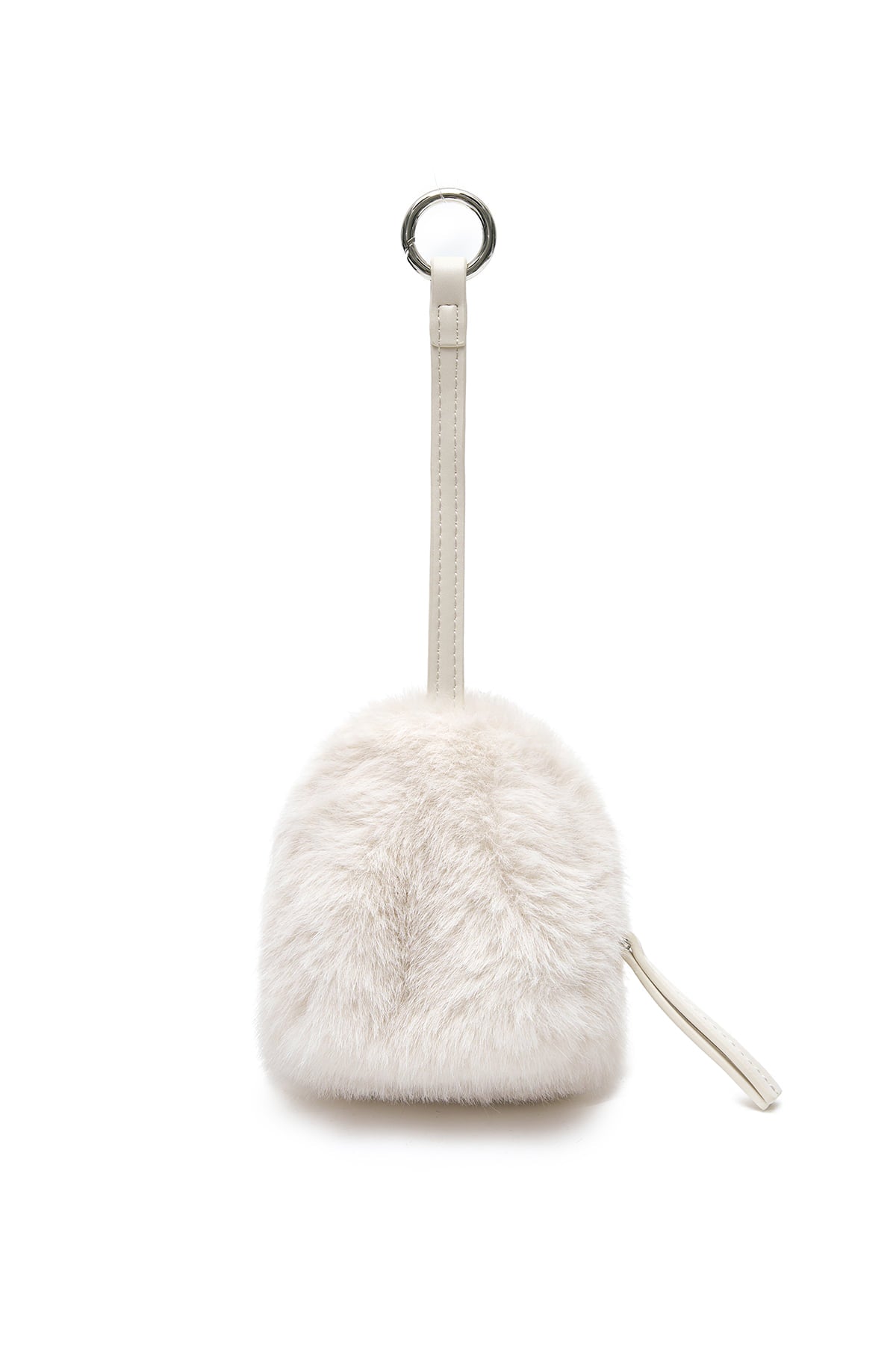 Matinkim Soft Fur Mini Cube Pouch IN Ivory