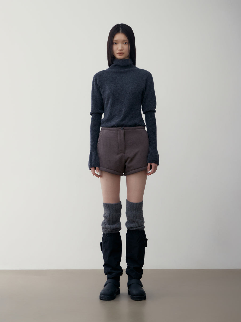 [low_classic] CASHMERE PUFF SLEEVE KNIT TOP
GREY