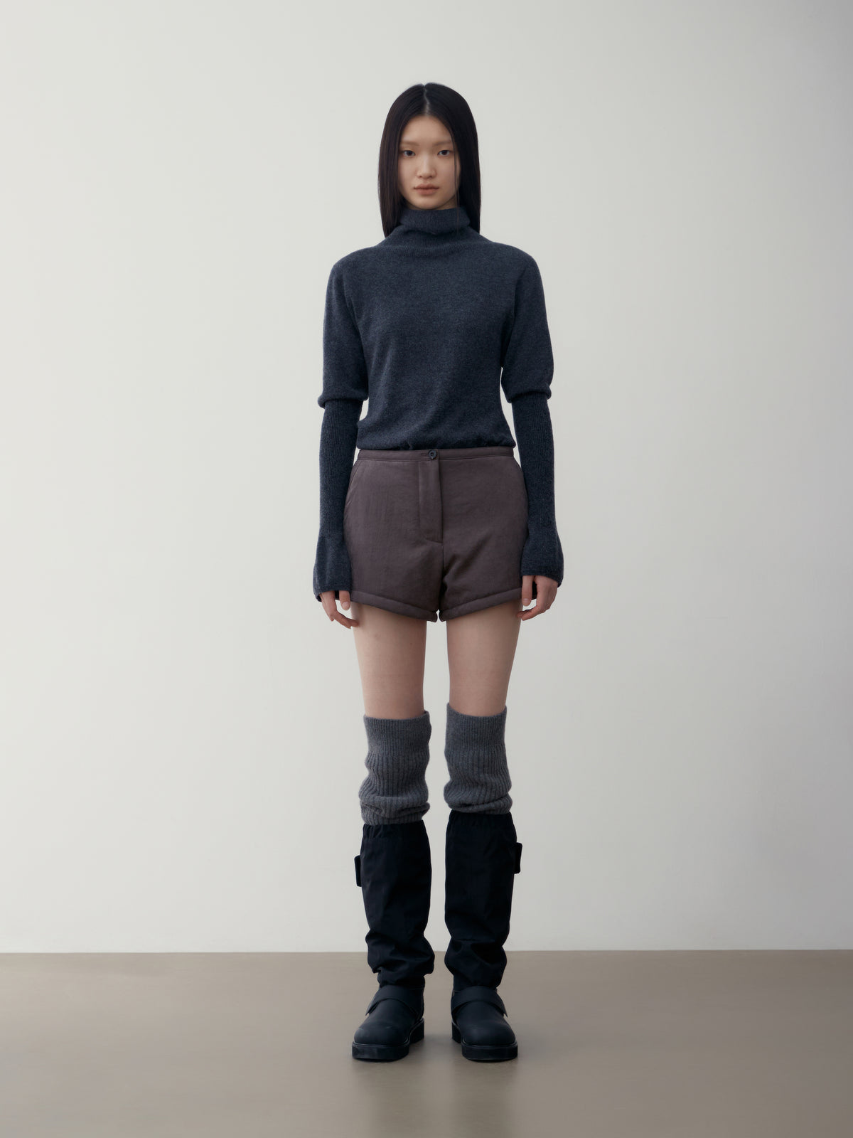 Low Classic Cashmere Puff Sleeve Knit Top Grey