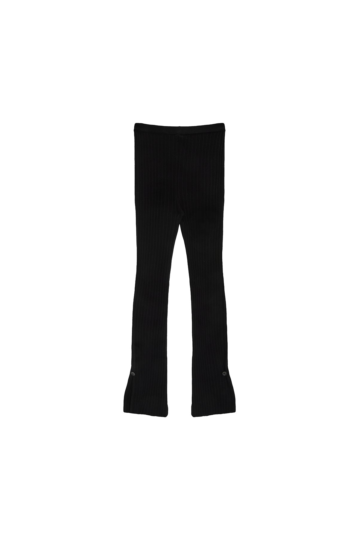 Matinkim Layered Knit Boots Cut Pants IN Black