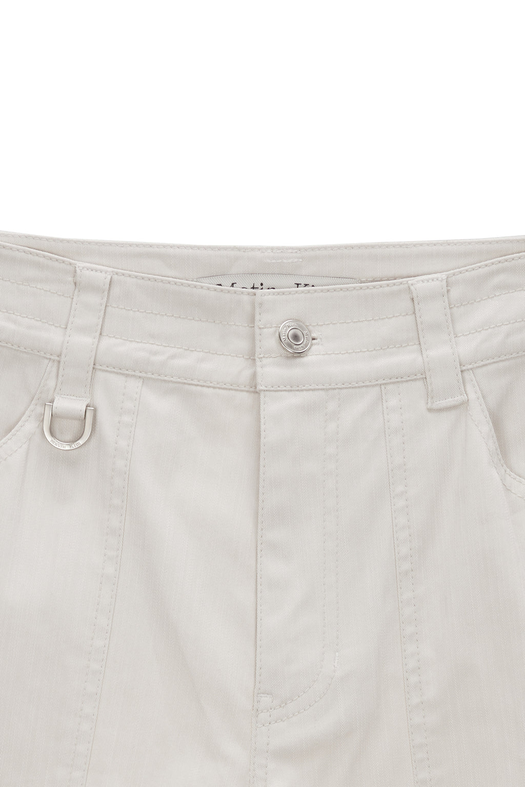 Matinkim Knee Big Pocket Cotton Pants IN Ivory