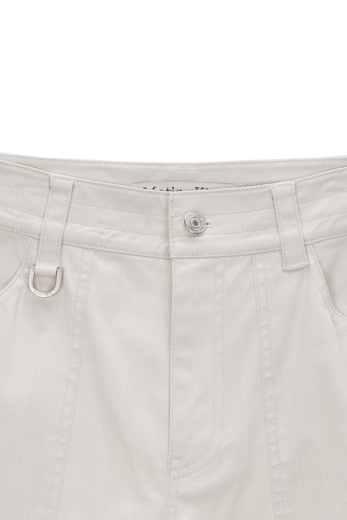 Matinkim Knee Big Pocket Cotton Pants IN Ivory