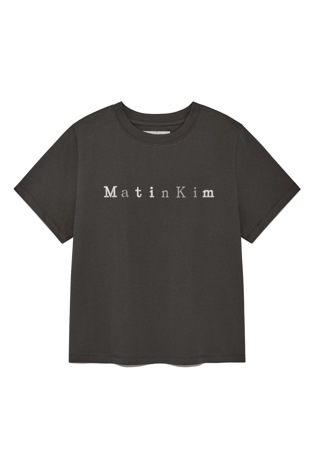 [matinkim] Sticker Graphic Logo Top IN Charcoal
