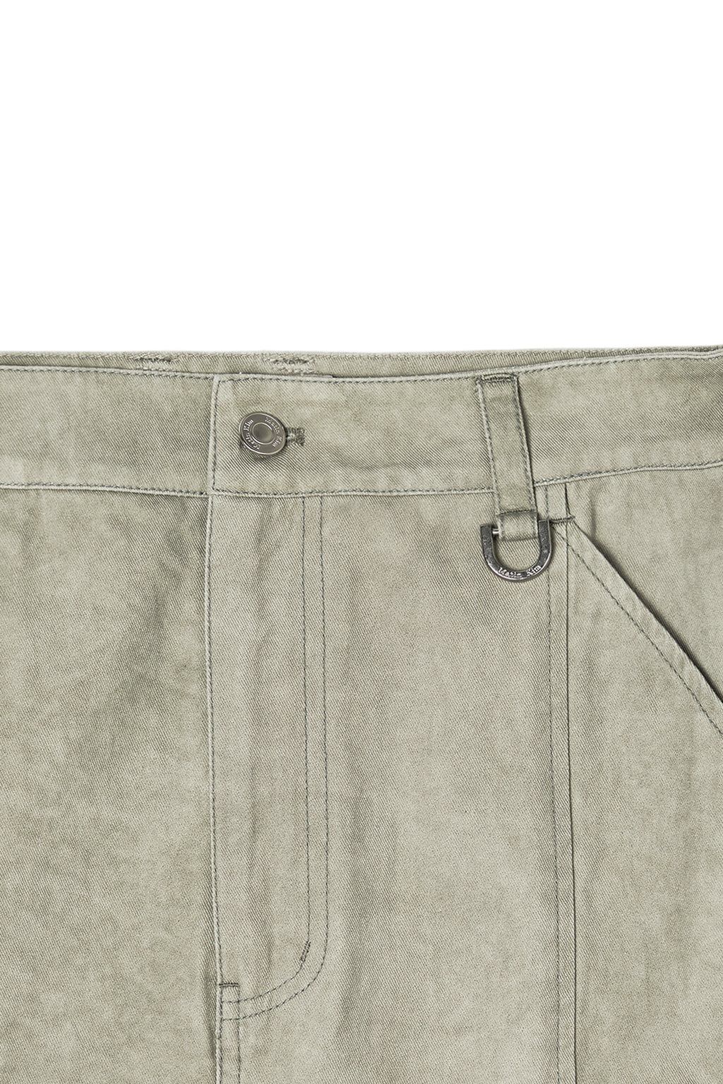 [matinkim] Washed Mermaid Long Skirt IN Light Khaki