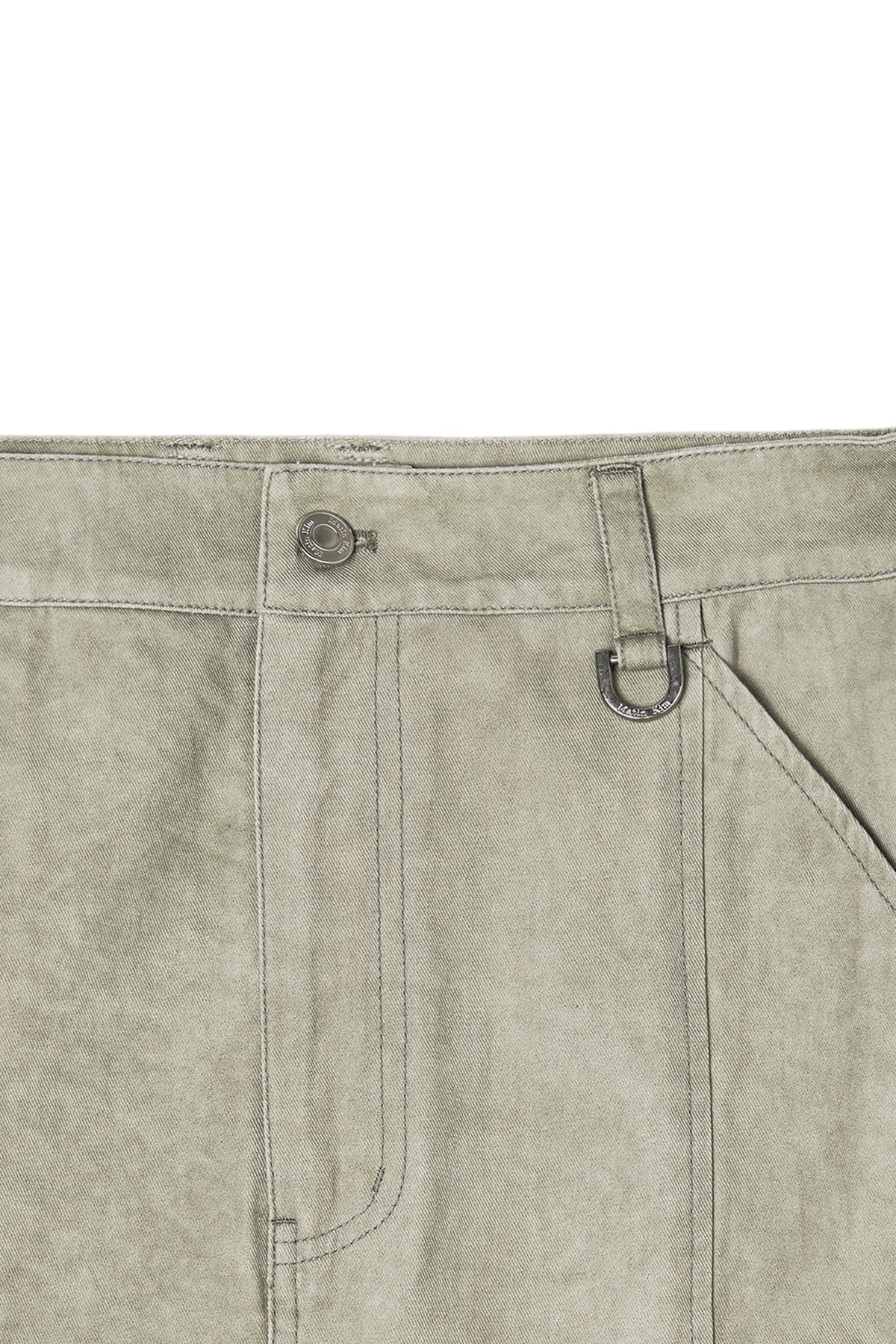 [matinkim] Washed Mermaid Long Skirt IN Light Khaki