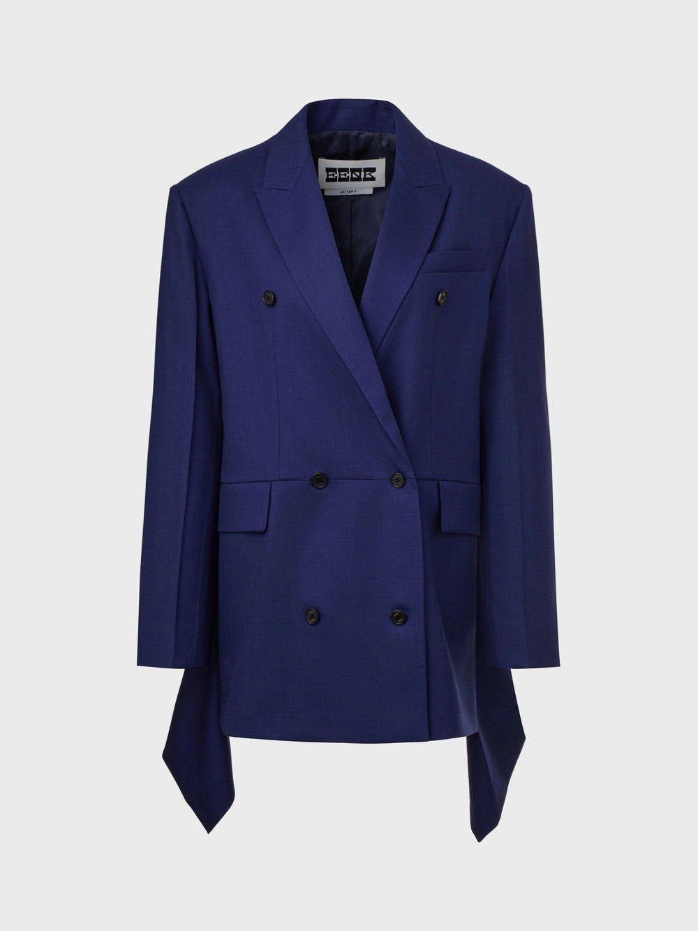 EENK Back Drape Layered Jacket - Navy