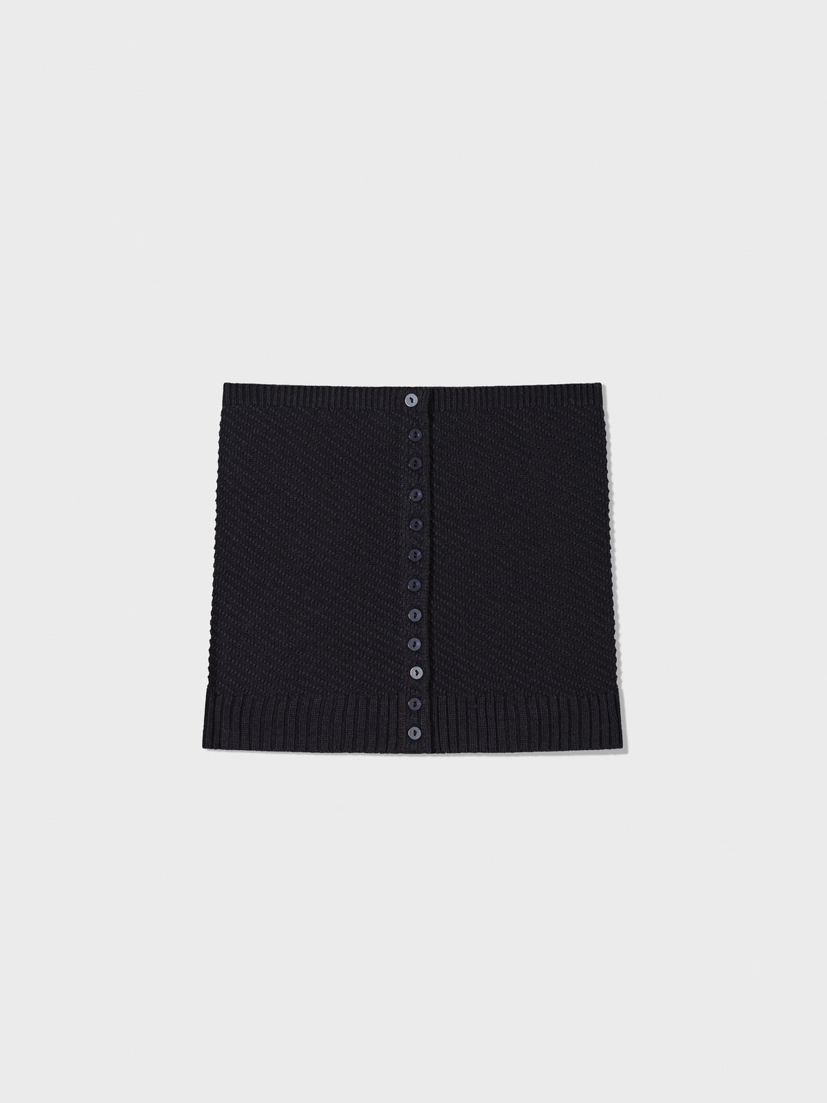 Low Classic Diagonal Button UP Bustier Charcoal
