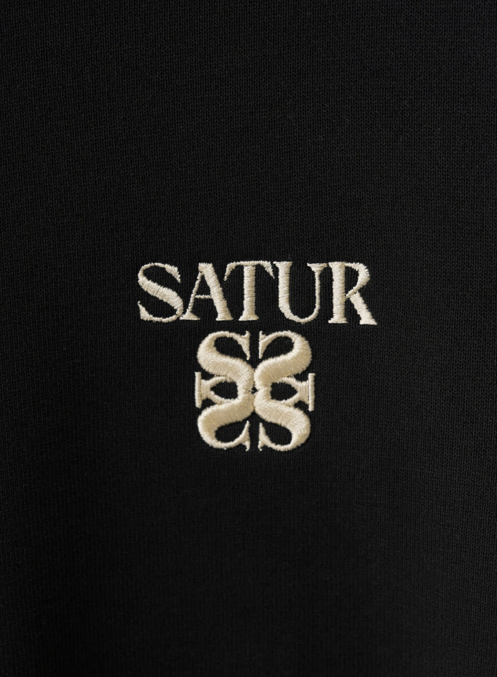 [satur] Loren Classic Logo Basic Sweatshirt - Classic Black