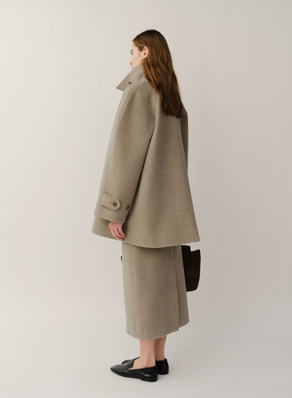 Kindersalmon Cassia Half Coat Sage Olive