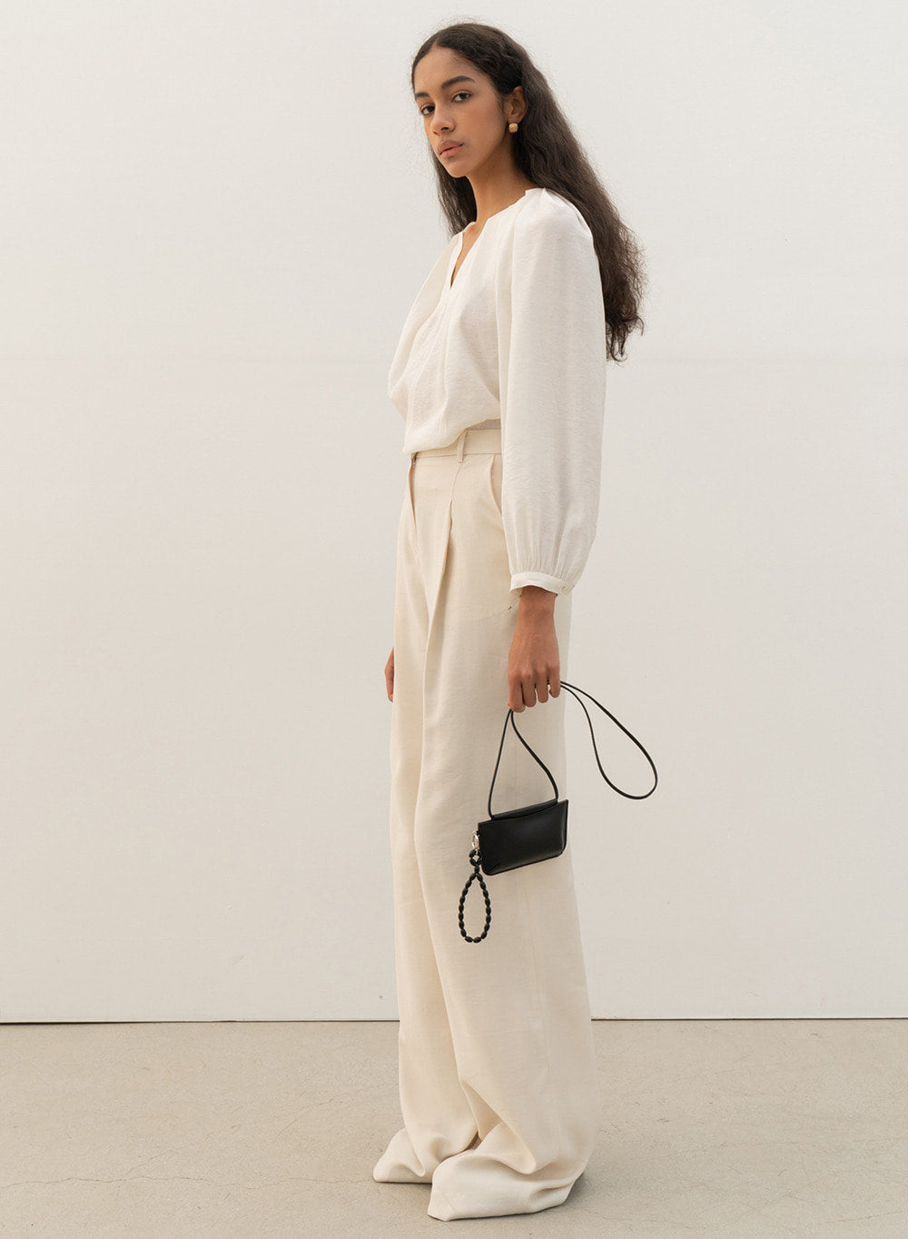 Kindersalmon Scabra Blouse White
