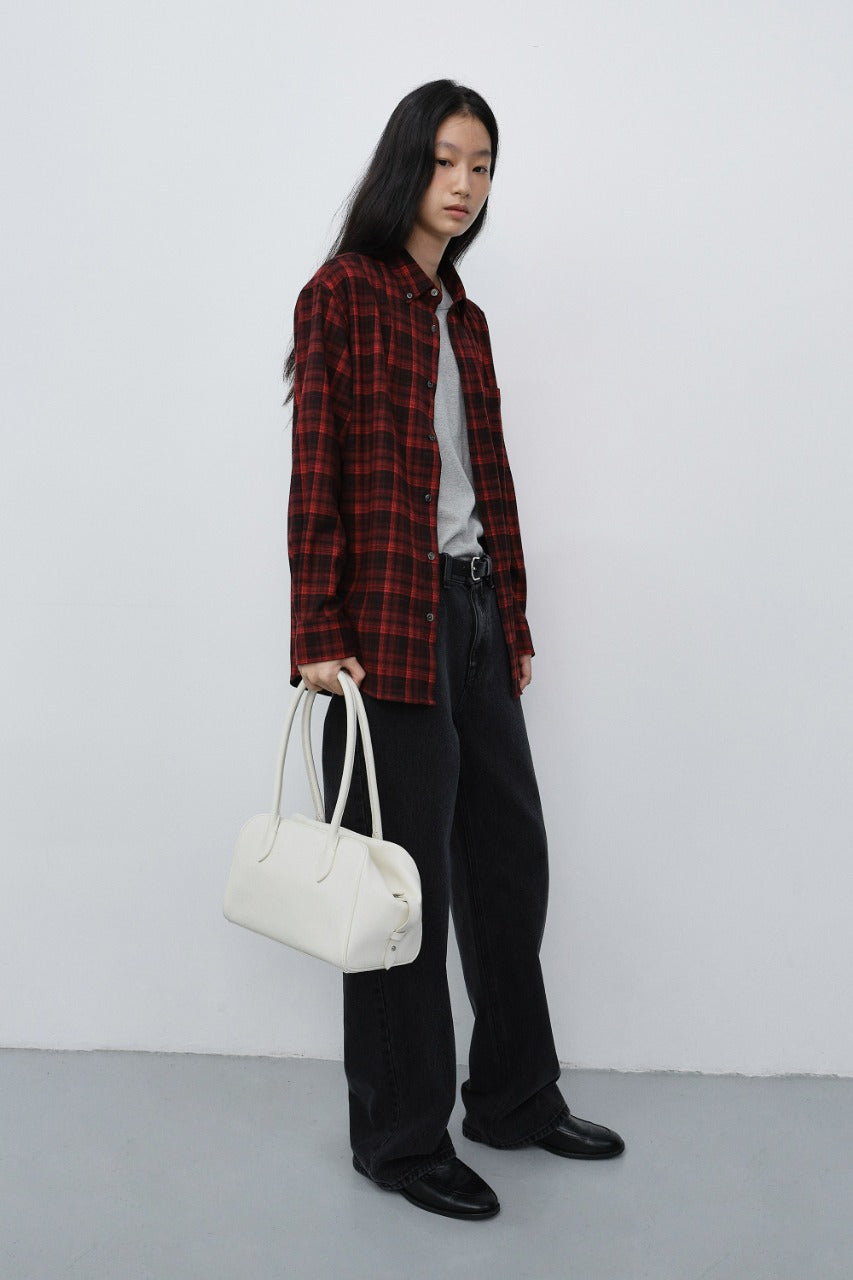 Dunst Soft Frame Compact Shoulder Bag Ivory
