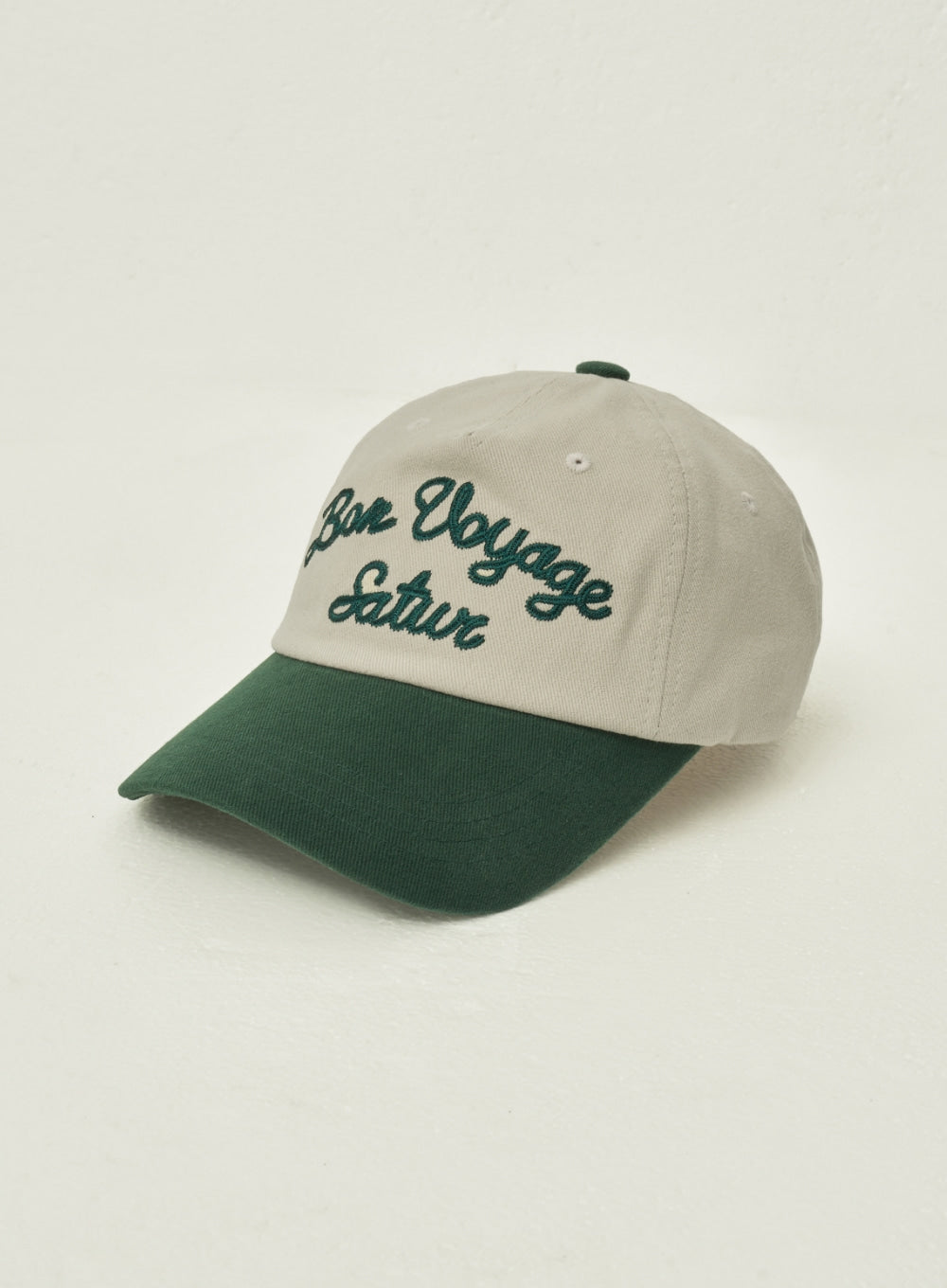 [satur] Bon Voyage Contrast 5 Panel Ball Cap - Deep Green