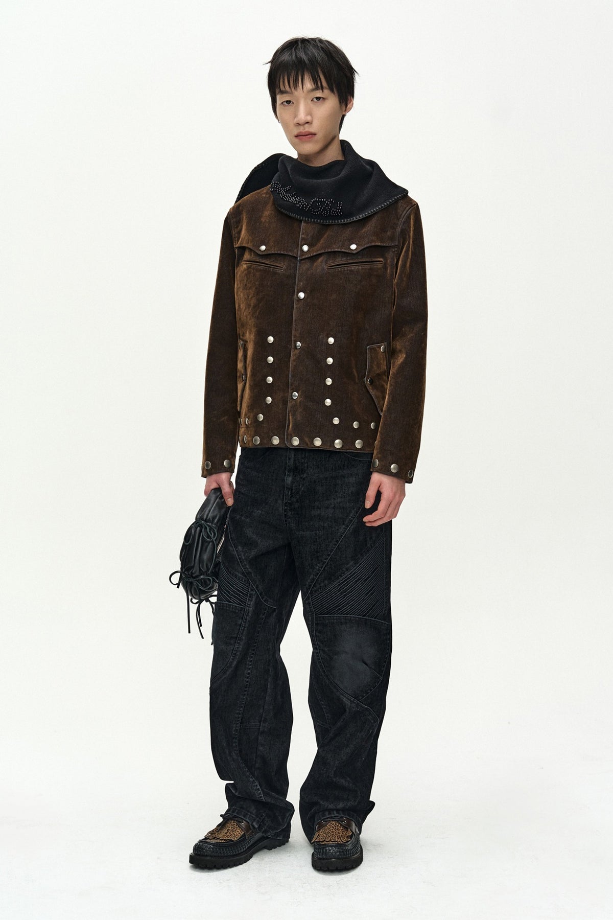 Andersson Bell Unisex Rodeo Biker Wide-Leg Jeans