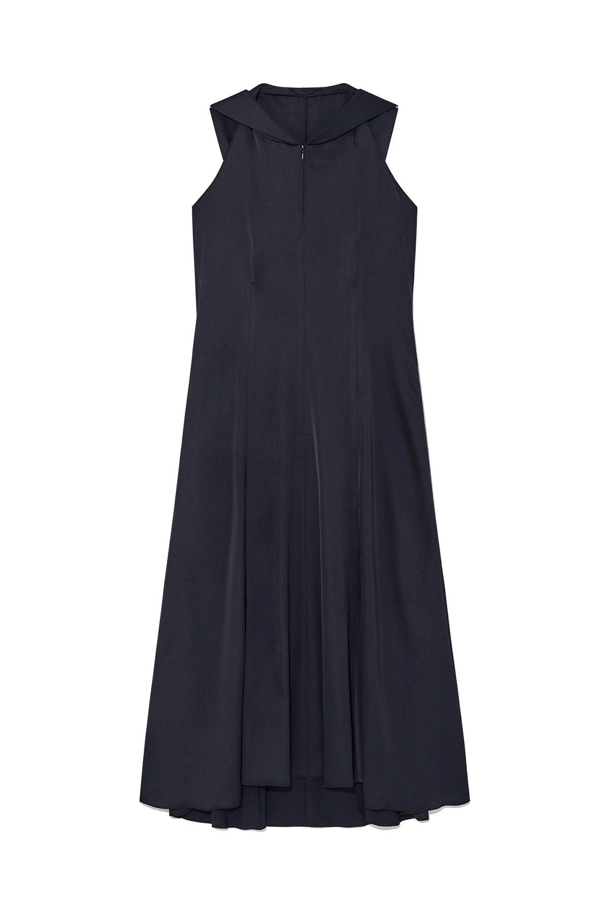 Matinkim Back String Hoody Maxi Dress IN Dark Navy