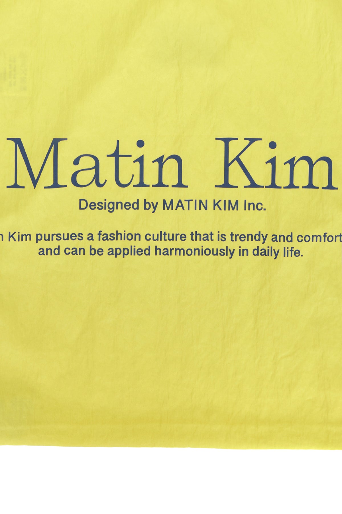 [matinkim] MATIN POPPIN ECOBAG IN YELLOW