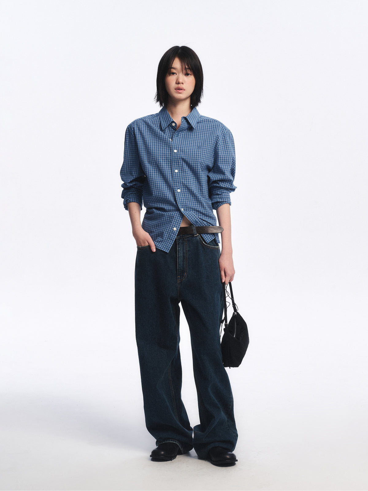 Low Classic Regular-Fit Lc Checked Shirt Blue