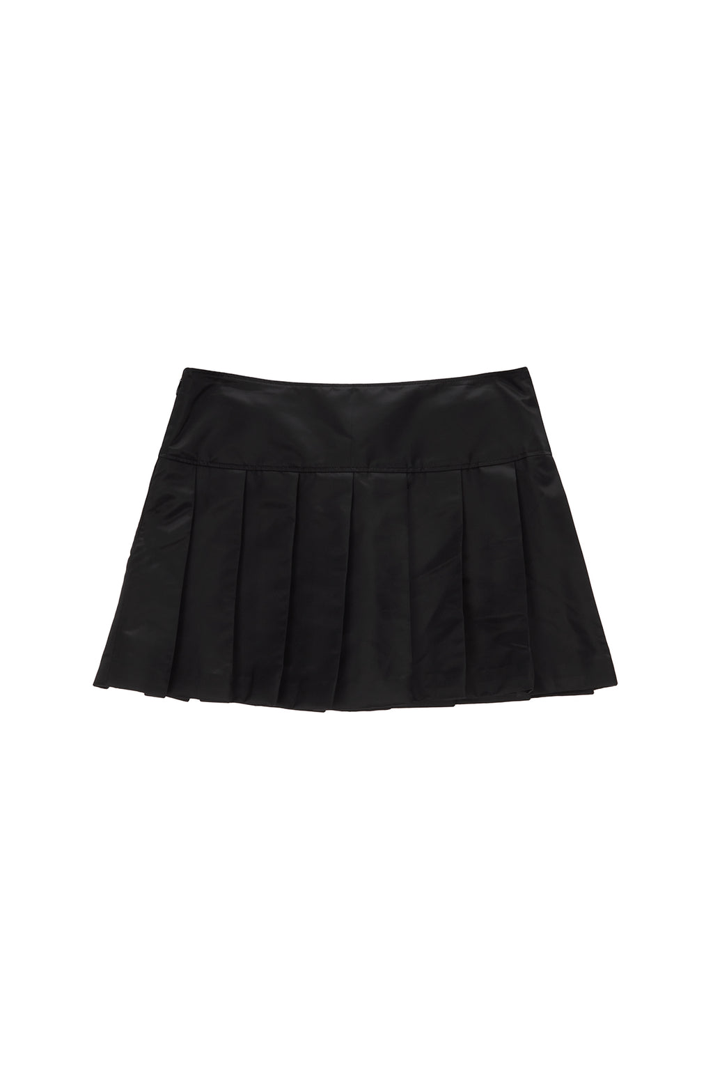 Matinkim Lowrise Pleats Mini Skirt IN Black