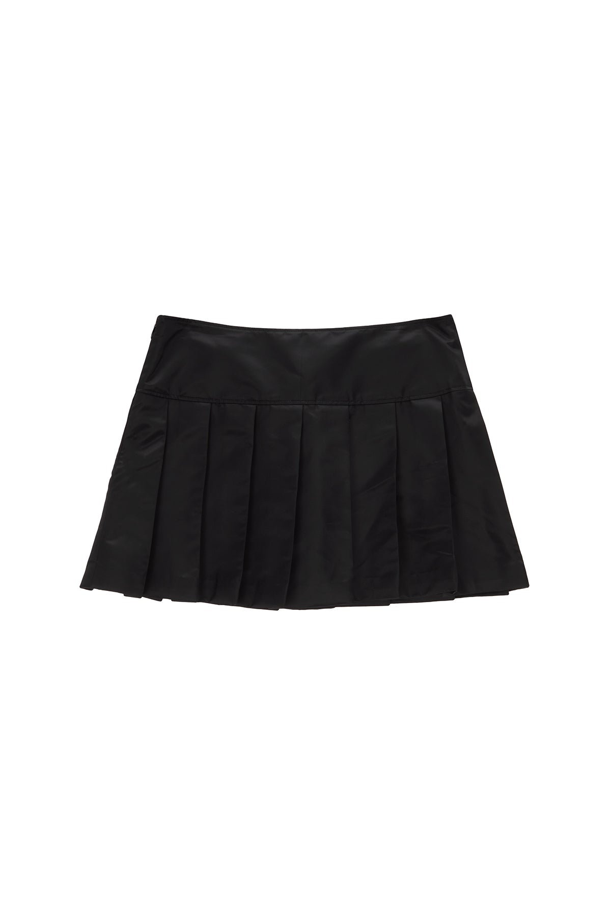 Matinkim Lowrise Pleats Mini Skirt IN Black