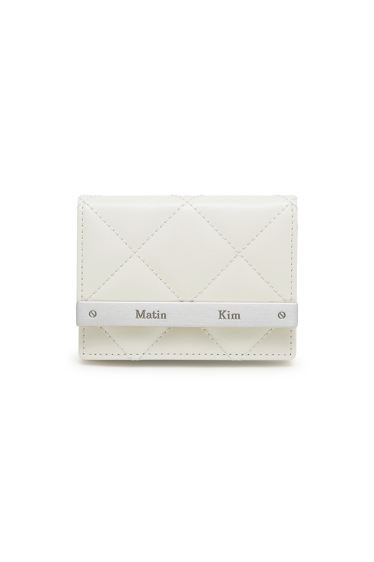 Matinkim Puff Quilt Wallet IN Ivory