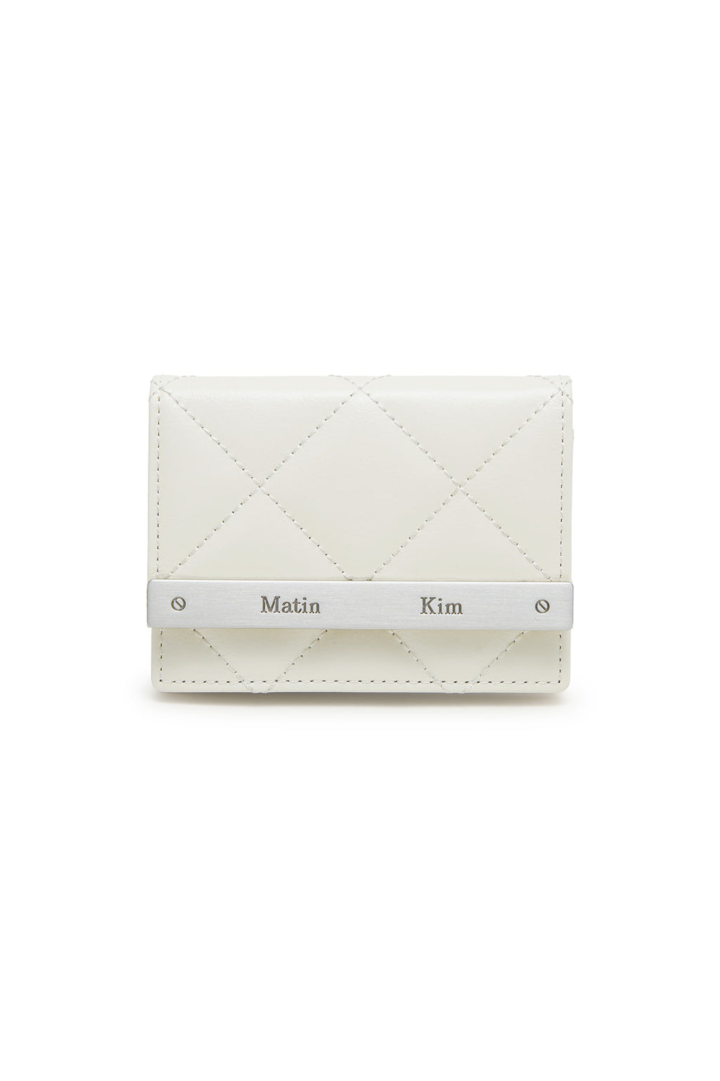 Matinkim Puff Quilt Wallet IN Ivory
