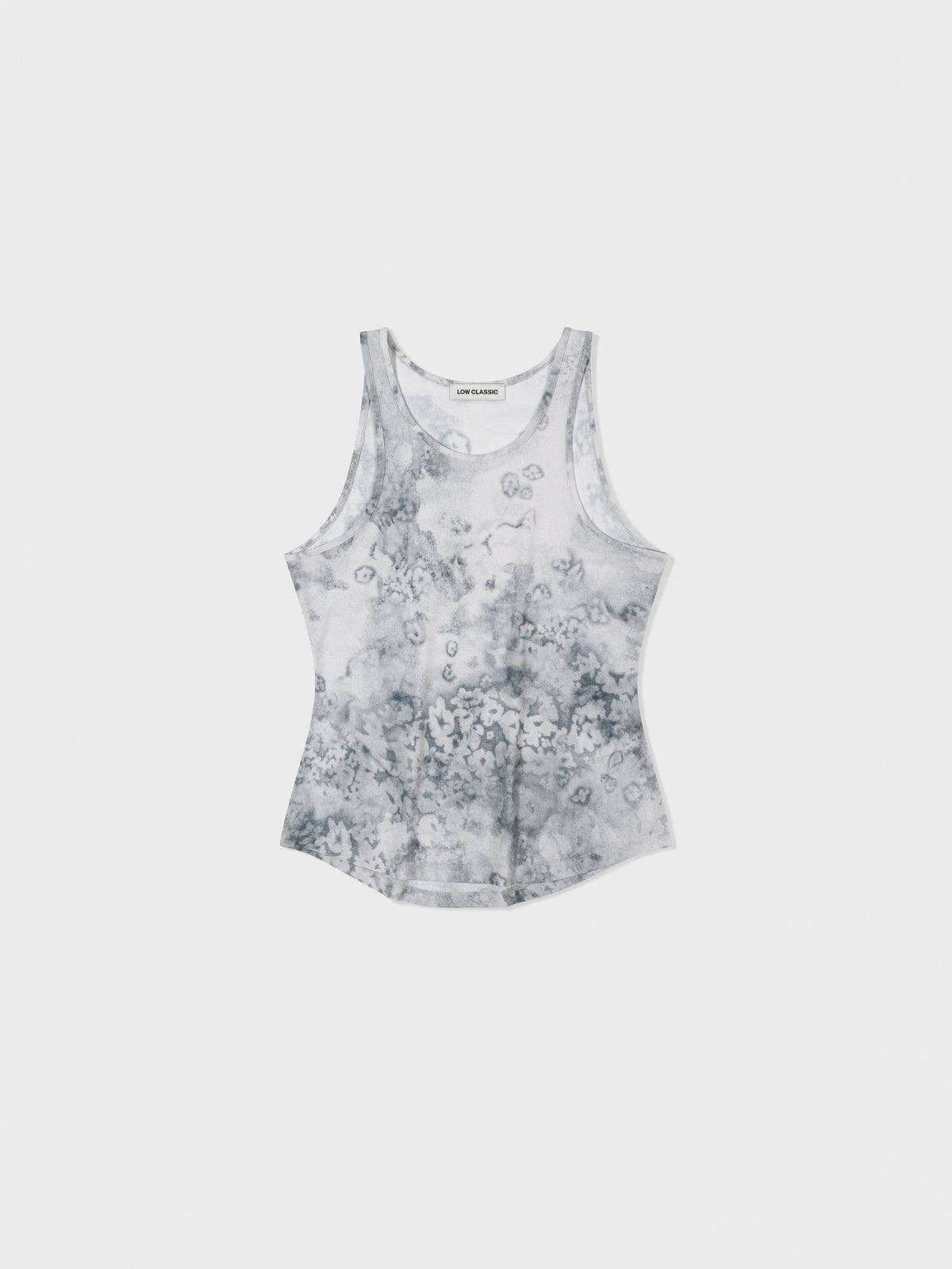 Low Classic Floral Print Sleeveless Top Grey