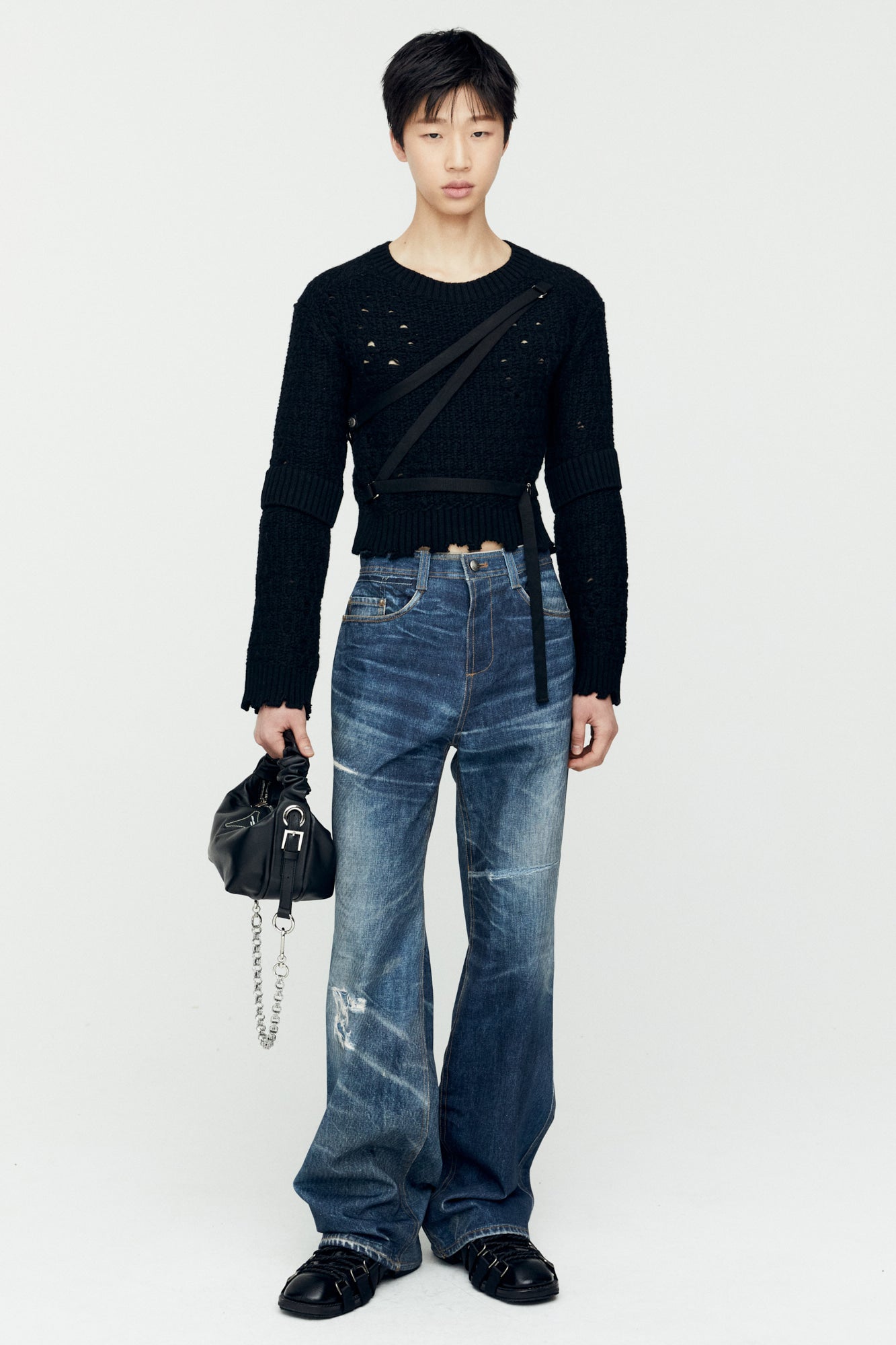 Andersson Bell Trompe L'Oeil Printed Denim Pants