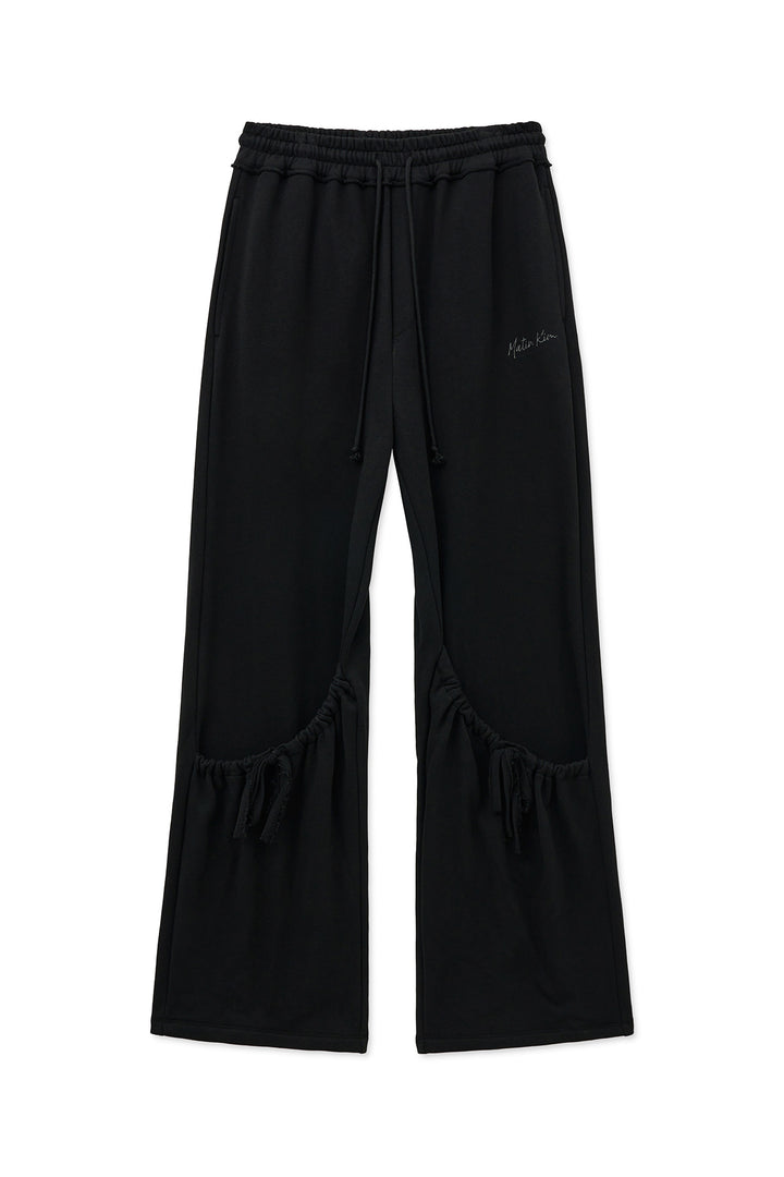 Matinkim Drawstring Point Sweatpants IN Black