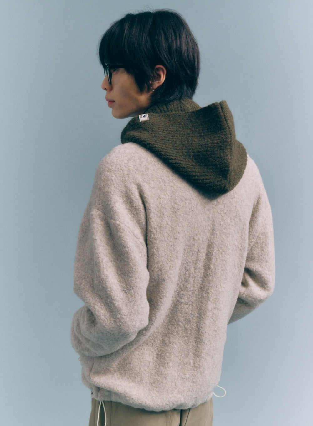 [satur] (W) Knit Balaclava - Khaki