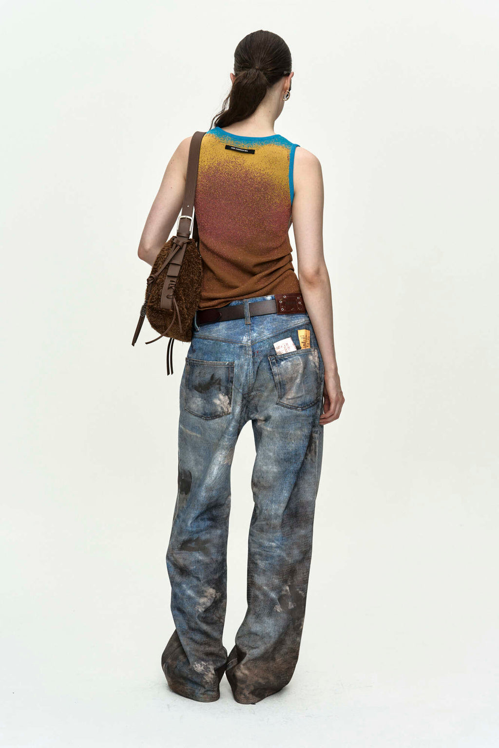 Andersson Bell Unisex Festival Mud Printed Jeans