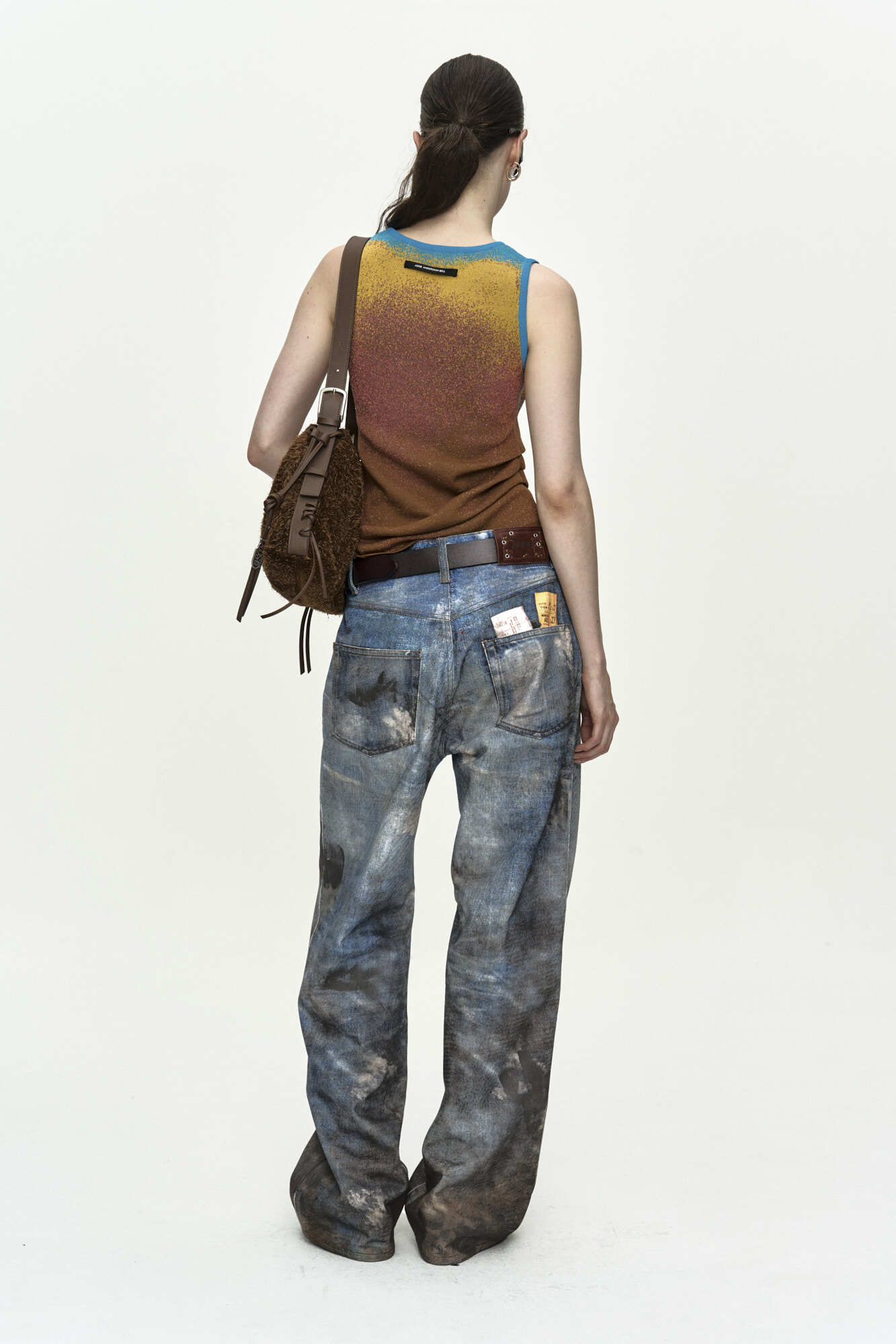 Andersson Bell Unisex Festival Mud Printed Jeans