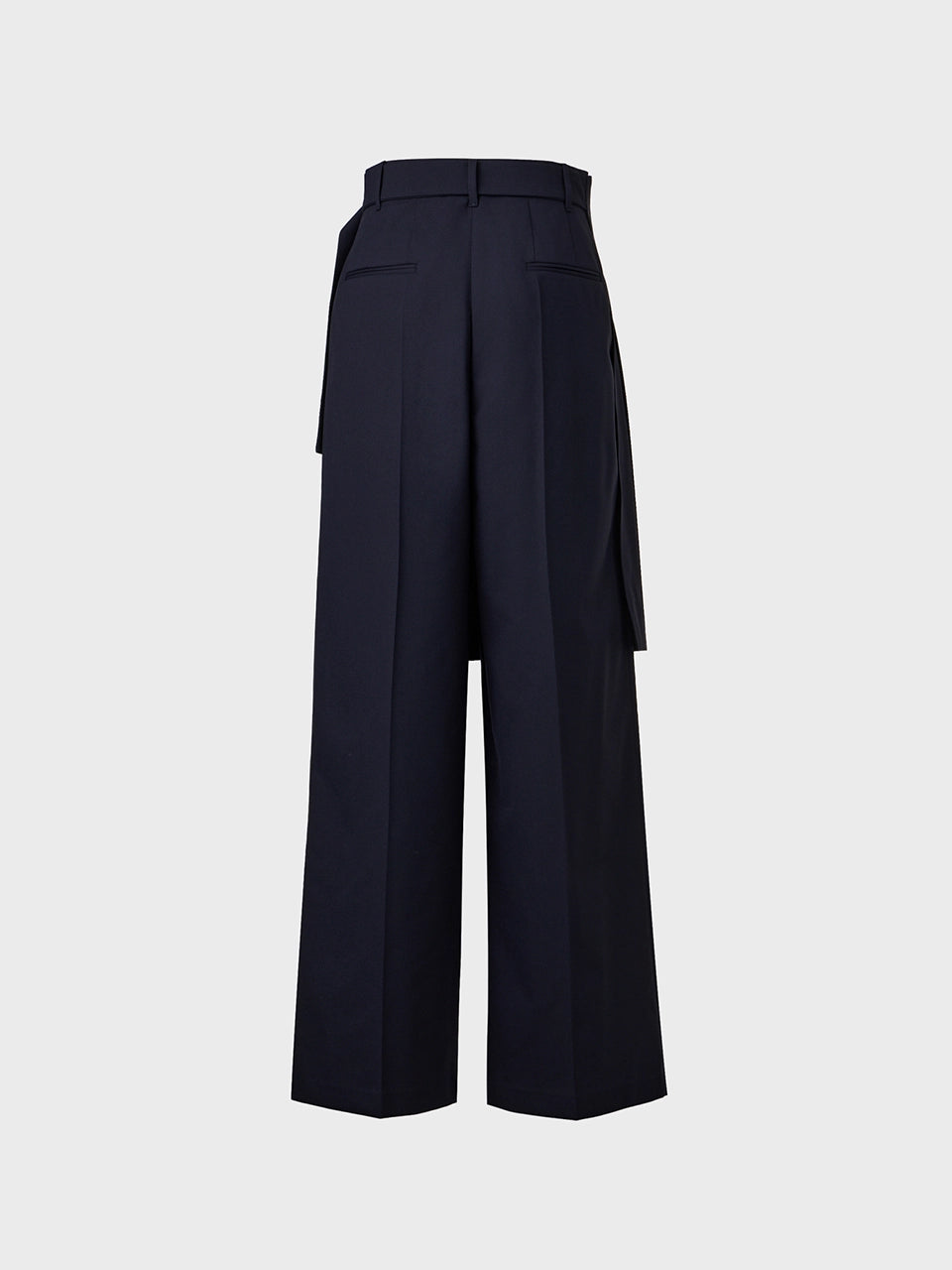 EENK Belted Detachable Pleated Pants - Navy
