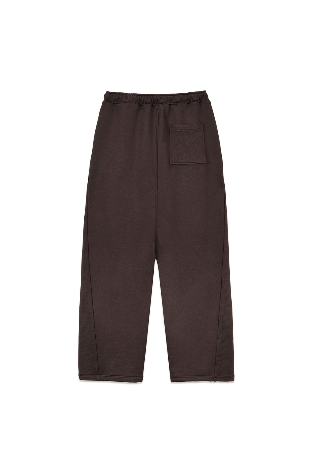 [matinkim] BACK POCKET GLITTER SWEATPANTS FOR MEN IN BROWN