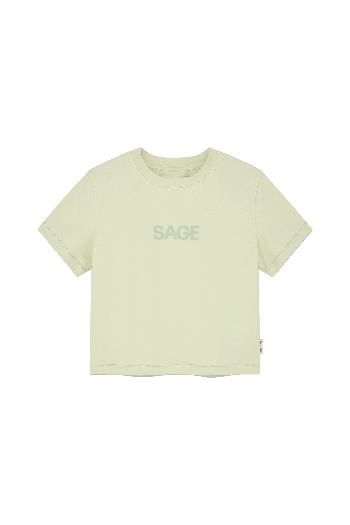 Matinkim Color Name Printing Top IN Light Green
