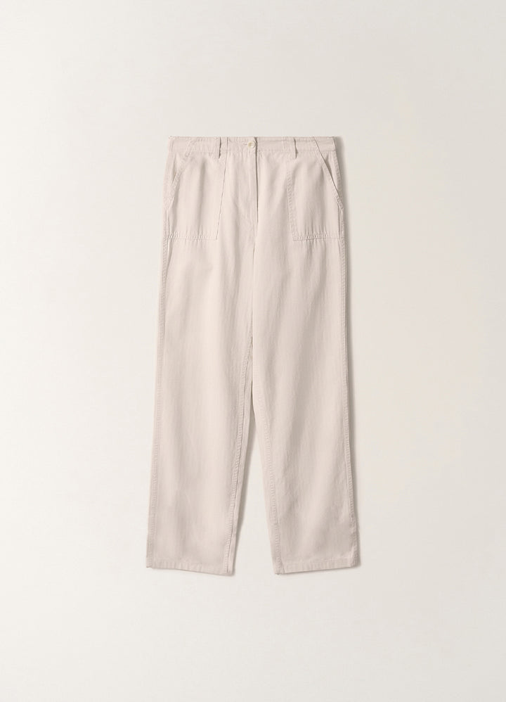 Nothing Written Meadow Washed Cotton Pants (Ivory)