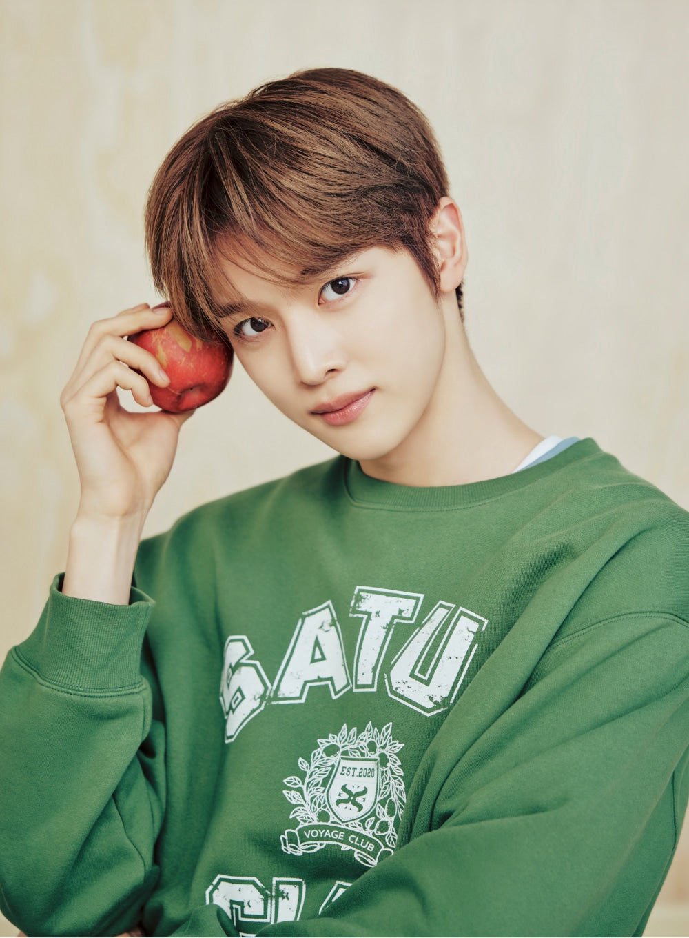 [SATUR] Crest Symbol Sweatshirt - Green