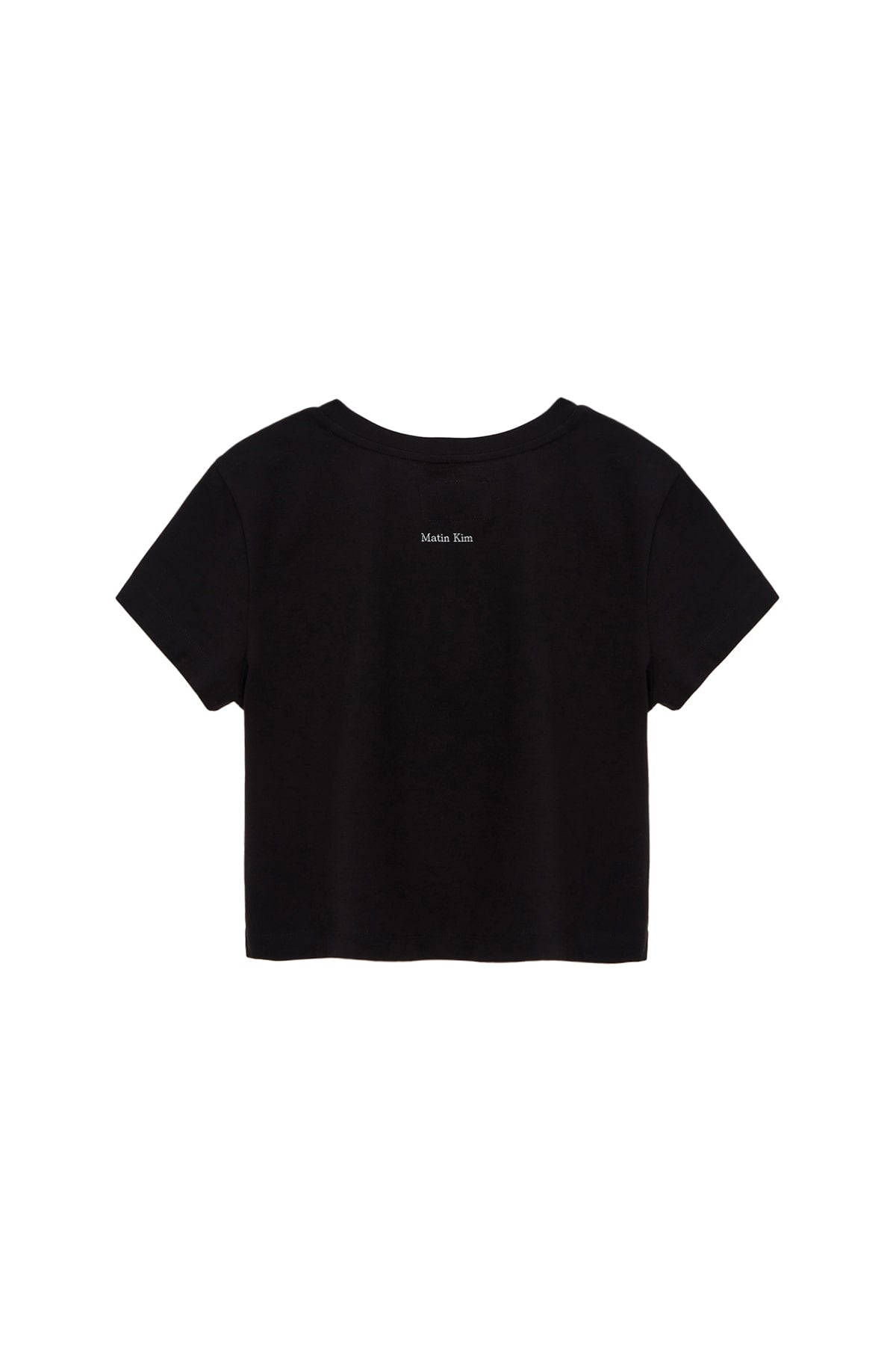 [matinkim] HANGEUL CIRCLE POINT LOGO TOP FOR WOMEN IN BLACK