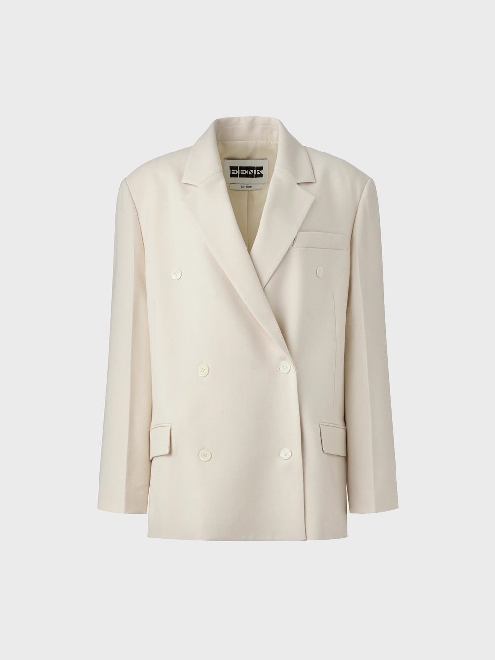 EENK Transformable Double-Breasted Blazer - Ivory