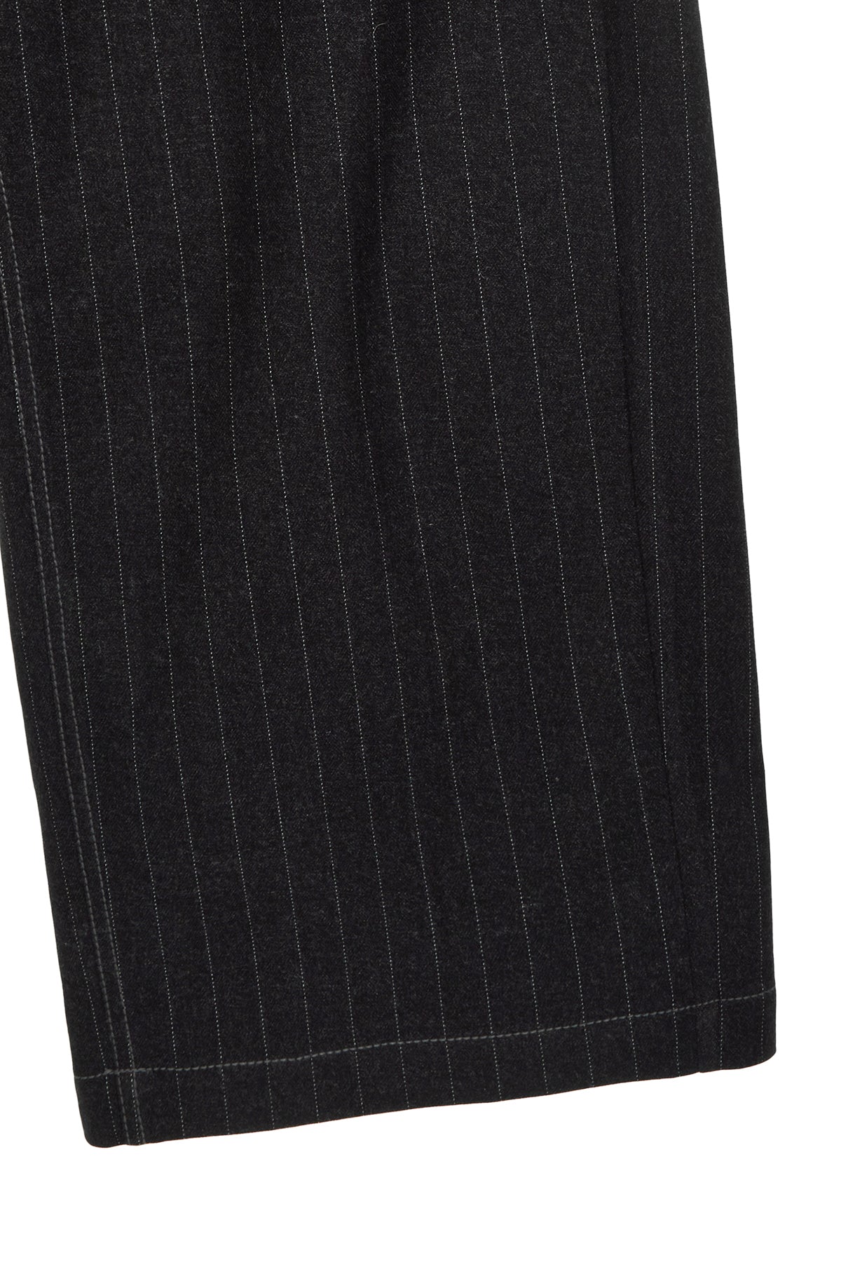 [matinkim] DENIM LIKE STRIPE WIDE PANTS IN CHARCOAL