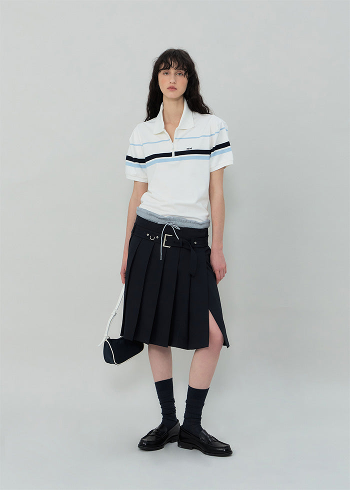Grove Liam Half Zip-Up Collar T-Shirt