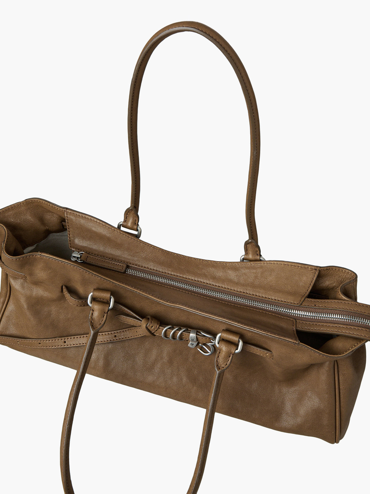 Margesherwood Soft Grandma Shoulder Bag vintage camel washed nappa