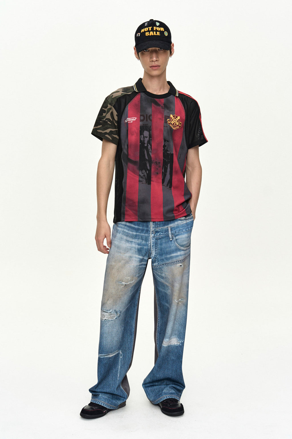 Andersson Bell Denim & Cargo Trompe L'Oeil Mesh Pants