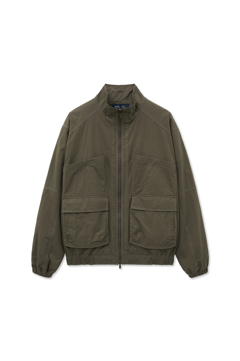 [matinkim] Utility Bomber Jumper For Men IN Khaki Brown