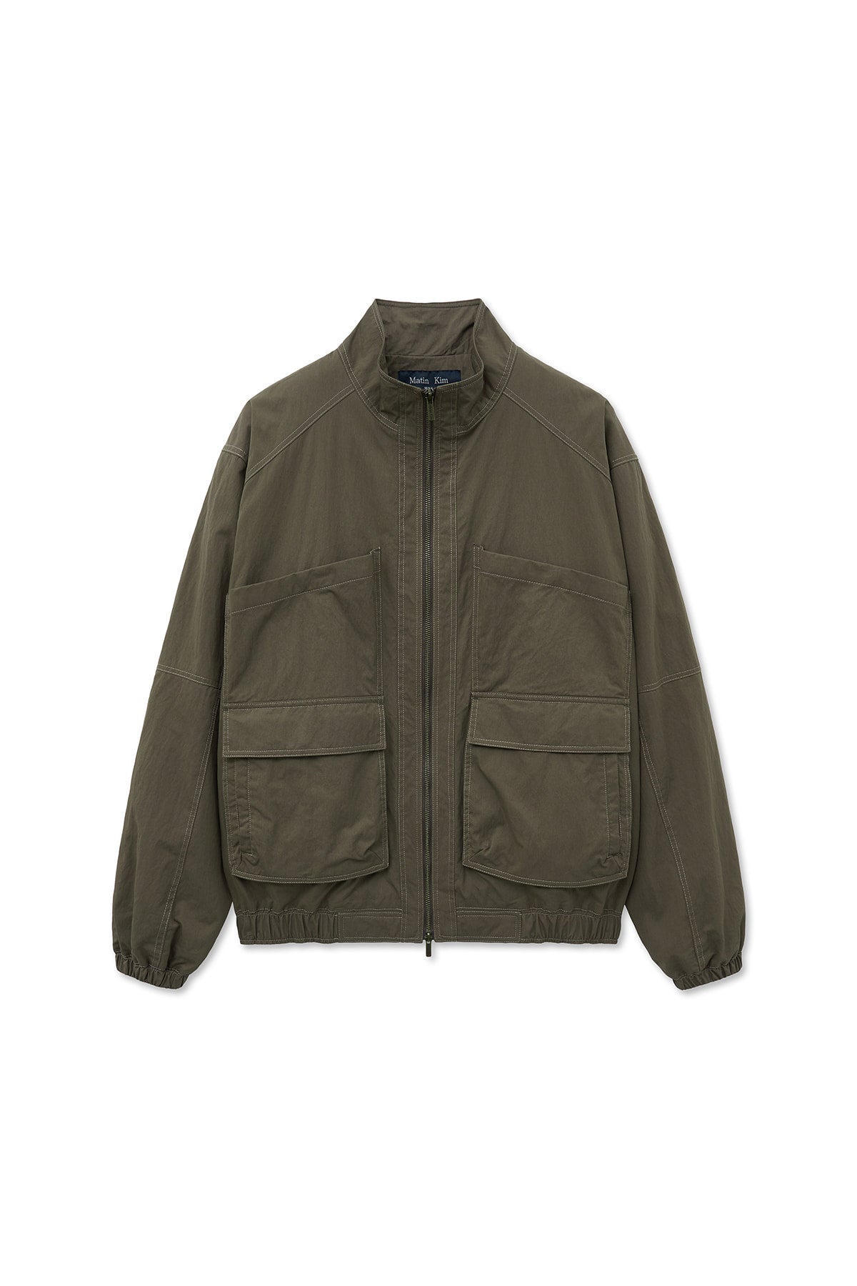 [matinkim] Utility Bomber Jumper For Men IN Khaki Brown