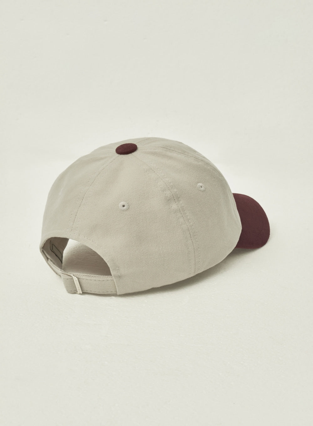 [satur] Bon Voyage Contrast 5 Panel Ball Cap - Burgundy